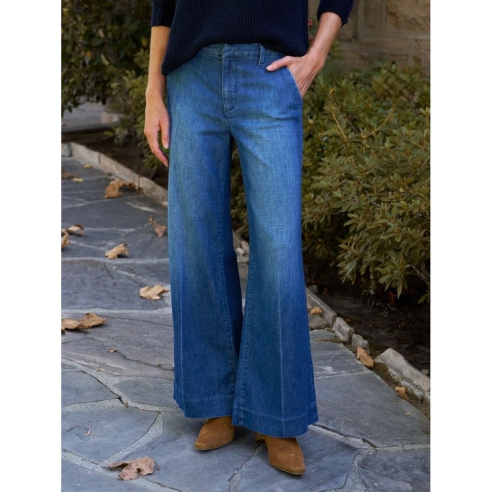 Frank & Eileen West Village 6 NYC Wide-Leg Trouser Jeans